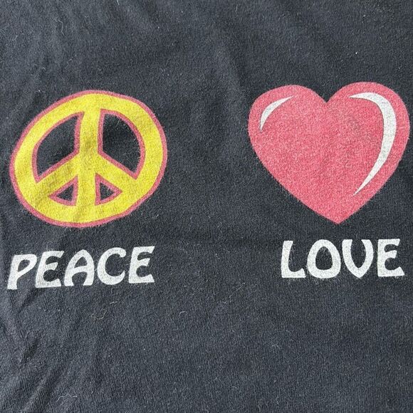 Peace Love & Buc-ees t shirt 2 sided bucee Beaver women M - Picture 5 of 7